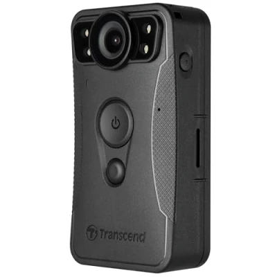 Immagine di Transcend TS128GDPB30A DrivePro Body 30 2K Camera, 128 GB di memoria, visione notturna, 1440p a 60fps, Wi Fi e Bluetooth, IP67 resistente alle intemperie, durata della batteria 12 ore, ideale per