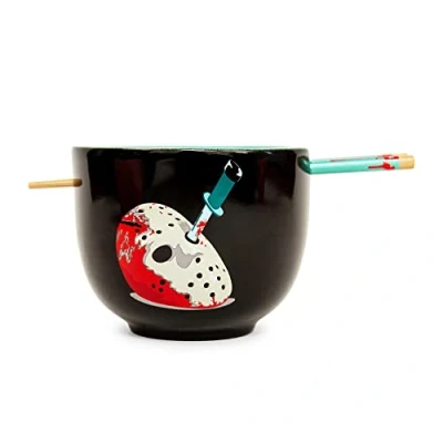 Immagine di Friday the 13th Jason Voorhees 20 Ounce Ramen Bowl and Chopstick Set