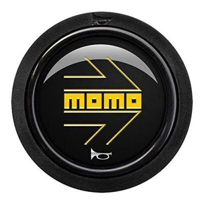 Immagine di Momo SPHOARWBLKYER Pulsante Arrow Logo Polish Blk Yel.2C R