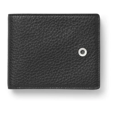Immagine di Graf von Faber Castell 118715 Portafoglio in cashmere, nero, con tasca per monete, scomparto banconote e scomparti carte di credito