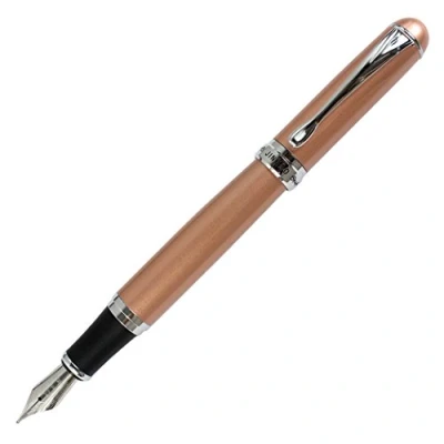 Immagine di Gullor Jinhao X750 calligrafia penna stilografica In acciaio inossidabile 18KGP medium nib arancio