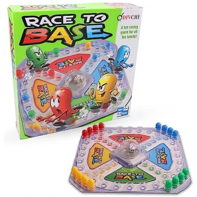 Immagine di DIVCHI Race to Base Gioco da Tavolo per Bambini di Corse e Chasing Base, 4 Giocatori