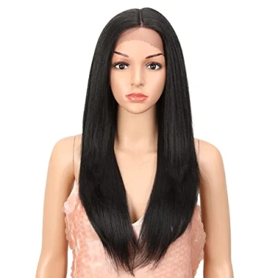 Immagine di Style Icon Parrucche sintetiche lunghe e lisce da 66 cm, con capelli di bambino, multistrato, densità 130% (1B)