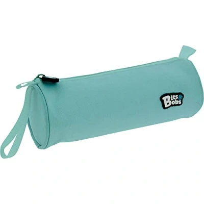 Immagine di Grafoplás 37543731 Astuccio per la scuola rotondo, colore: azzurro, 23 x 8 cm Bits &amp; Bobs