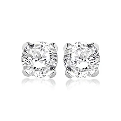 Immagine di Tuscany Silver Orecchini a Perno da Donna in Argento Sterling 925, con Zirconia Cubica