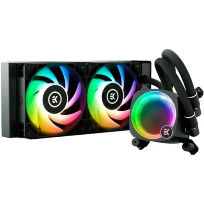 Immagine di EKWB EK Water Blocks Nucleus AIO CR240 Lux D RGB,a liquido tutto in uno per CPU da 240mm con ventole FPT,componenti raffreddamento ad acqua,ventola 120mm,per le più recenti Intel.AMD