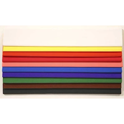 Immagine di Clairefontaine 903099C Pacco da 10 fogli di carta Crespa Colori Assortiti Formato 2,50x0,50m lavori crespatura 60% Elastica e Resistente hobby creativo, Bricolage Attività Manuali