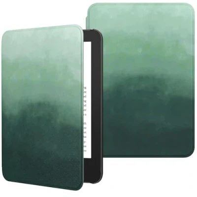 Immagine di MoKo Custodia Compatibile con 6 Pollici Nuovo Kindle 11a Generazione 2024/2022 &amp; Versione Internazionale, Cover Leggera Auto Sveglia/Sonno per 2024 Gen e Reader, Verde Pino
