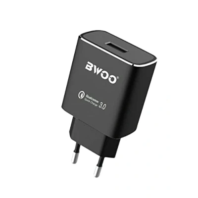 Immagine di BWOO Alimentatore da Parete USB Tecnologia QUALCOMM Fast Charge 3A Caricatore Muro 220V CDA48