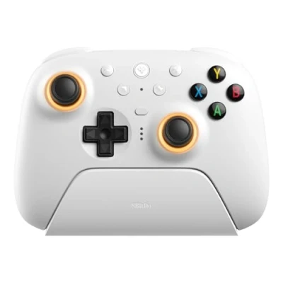 Immagine di 8Bitdo Ultimate 2 Wireless Controller for Windows &amp; Android, Gaming with TMR Joysticks, Switchable Hall Effect/Tactile Triggers, Motion Control, RGB Fire Ring, 8Speed Tech, Purple