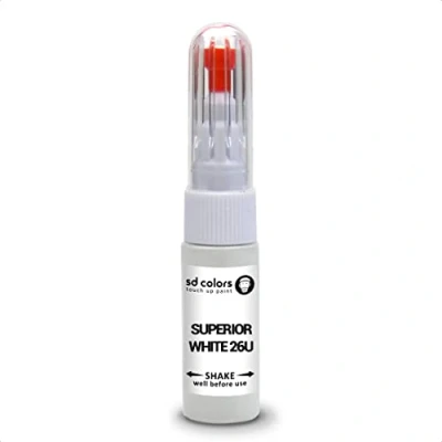 Immagine di SD COLORS SUZUKI Kit di riparazione per penna da ritocco 26U, colore bianco superiore, compatibile con Suzuki, 20 ML, colore: superiore