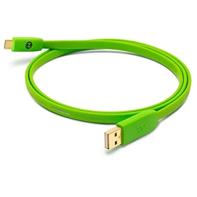 Immagine di NEO by Oyaide d+ USB (classe B) da A C Cavo digitale ad alta velocità e resistente per DJ, musicisti produttori, verde, 1 metro, compatibile con tutti i dispositivi