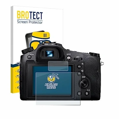 Immagine di brotect Pellicola Vetro Opaca per Sony Cyber Shot DSC RX10 IV Protezione Schermo [Anti Riflesso, Durezza 9H]