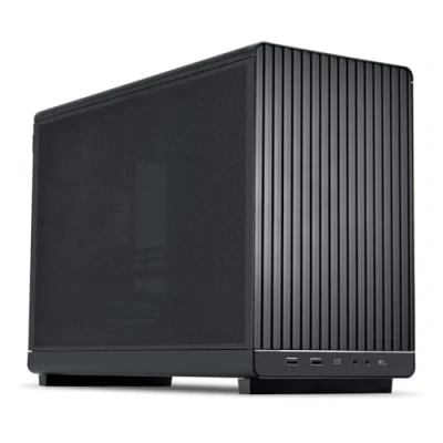 Immagine di Lian Li Custodia compatta A3 mATX in alluminio Micro ATX, progettata da DAN Case, design ad alto flusso d&#039;aria, compatibile con raffreddamento acqua, USB 3.1 Type C
