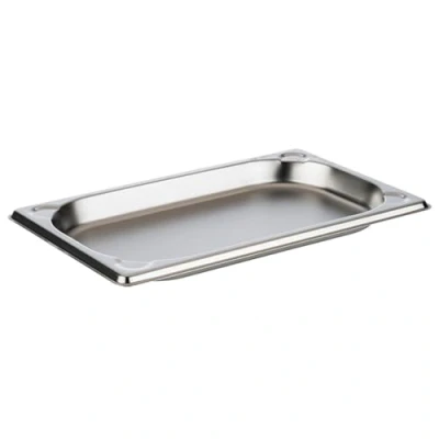 Immagine di APS 81400 GN 1/4 contenitore, contenitore gastronorm in acciaio inox, dimensioni 264 x 162 mm/altezza 20 mm/volume 0,5 litri