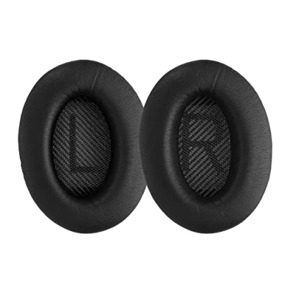 Immagine di kwmobile 2x Cuscinetto Cuffie Compatibile con Bose Quietcomfort Pad Cuscinetti Ricambio Over Ear Simil Pelle nero