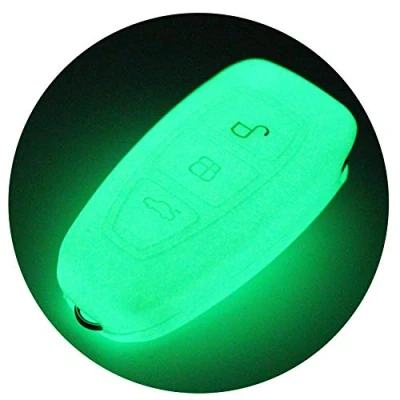 Immagine di Caso Chiave in Silicone Cover per 3 Bottoni Auto Copertura di Protezione Keycase FD (Noctilucente)