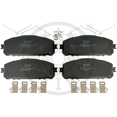 Immagine di OPTIMAL BP 12889 Kit pastiglie freno Assale anteriore con segnalatore acustico usura accessori JEEP: Cherokee V