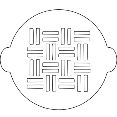 Immagine di Silikomart 70.039.99.0060 Stencil per torte acc063 Tris