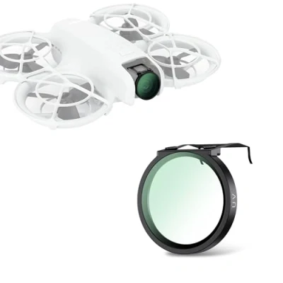 Immagine di JJC Filtro UV Compatibile con DJI NEO, per Lenti di Protezione Ultravioletta Multistrato Panno Pulizia in Microfibra e Custodia Protettiva, Accessori Droni NEO