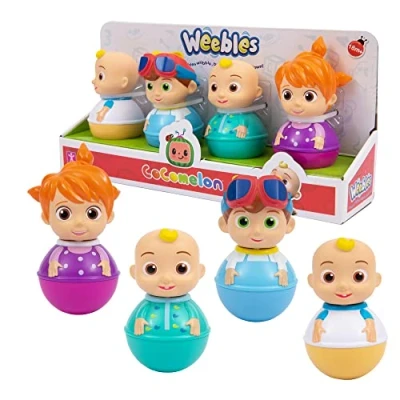 Immagine di Giochi Preziosi Cocomelon 4 Personaggi Della Linea In Formato Weebles Dondolano Sempre Ma Non Cadono Mai, Per Bambini A Partire Dai 18 Mesi, Wec01000