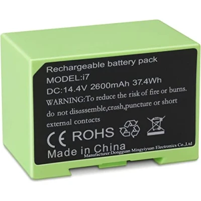 Immagine di 4624864 ABL D1 i7 Battery Replacement for iRobot Roomba e and i Series i7+ 7150 7550 i3 3150 i3+ 3550 i4 4150 i4+ Lithium Ion Extended Life (14.4V 37.4Wh)