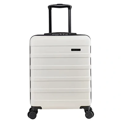 Immagine di Cabin Max, Anode, 55x40x20cm Trolley Bagaglio a mano, valigia leggera, rigida, con 4 ruote, serratura combinazione, bianco, 55 x 40 20 cm