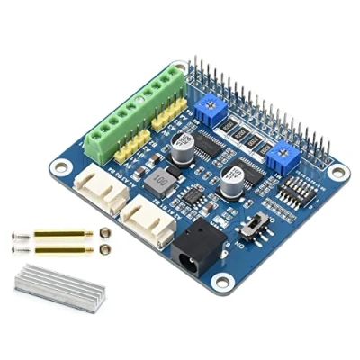 Immagine di Waveshare HRB8825 Stepper Motor Hat (B) for Raspberry Pi/Jetson Nano,Drives Two Motors Up to 1/32 Microstepping, 6 Available Microstepping Modes