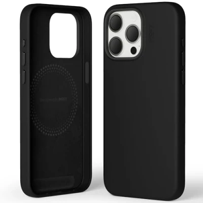 Immagine di MOFT Custodia Magnetica per iPhone 15 Pro Max Compatibile con MagSafe, Telefonica in Pelle Vegana MOVAS, Touch Sensation, Resistente a Graffi e Macchie, Facile da Pulire, Nero