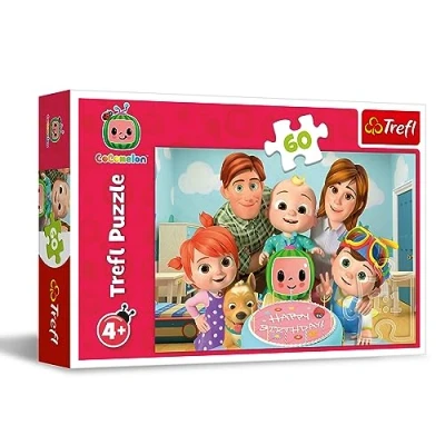 Immagine di Trefl Cocomelon, Una giornata fantastica 60 Tessere Puzzle Colorati con gli Eroi delle Fiabe, Intrattenimento Creativo, Gioco per Bambini a partire dai 4 anni, Multicolore, 17391