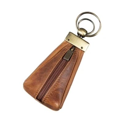 Immagine di STILORD &#039;Enno&#039; Pochette Portachiavi Uomo in Pelle Astuccio Chiavi Mini Borsellino Portamonete con Anelli per Portafoglio Piccolo Cuoio Genuino, Colore:kara cognac