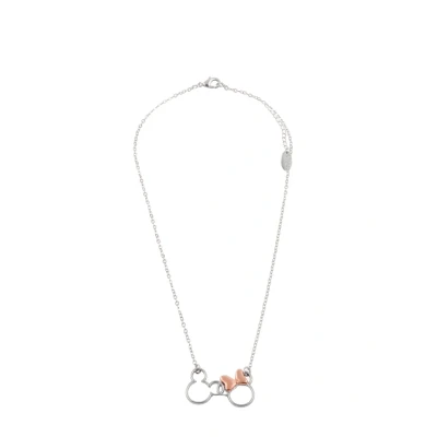 Immagine di Disney Minnie And Mickey NF00287TL 18 Collana placcata in argento e oro rosa, Ottone