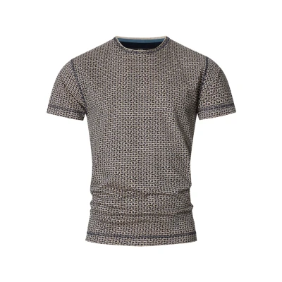 Immagine di Indicode Uomini INJude Retro Shirt Maglietta retrò con Scollo Rotondo Navy M