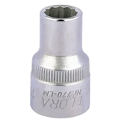 Immagine di Draper Elora 24567 Chiave a bussola bi esagonale, attacco quadro da 1/2&quot;, 11 mm, blu