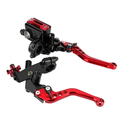 Immagine di EBTOOLS Leve freno frizione moto Modifica 7/8 &quot;(22mm) idraulico universale + leva coppia di olio metallo sinistra e destra adatta per la maggior parte dei