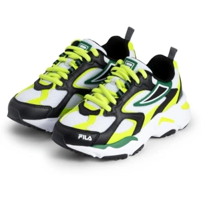 Immagine di FILA Cr cw02 Ray Tracer Kids, Scarpe da Ginnastica, Black Acid Lime, 33 EU