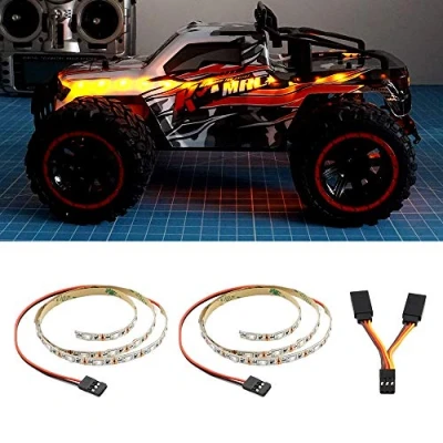 Immagine di elechawk Striscia luminosa a LED per RC Ala fissa aereo volante AR Drone modello auto camion (giallo)