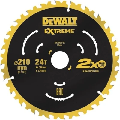 Immagine di DEWALT DT20432 QZ Lama circolare 210 x 30 2.4 mm Numero di denti: 24 1 pz.