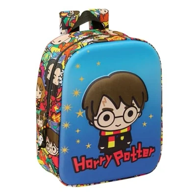 Immagine di Harry Potter Zaino Scuola Blu Multicolore, 22 x 27 10 cm 3D, Blu/multicolore, Estándar