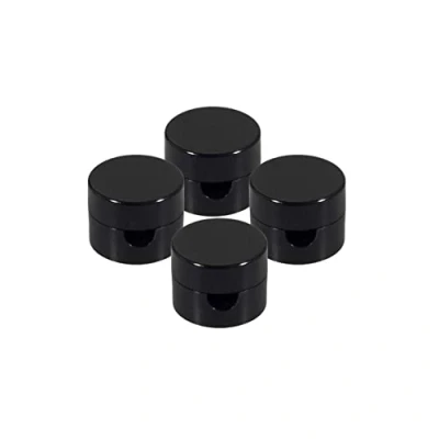 Immagine di HALOTEC Pack 4 Fermacavi da Parete per Cavo Tessile Colore Nero o Soffitto Sicurezza e Fissaggio Decorazione Cavi Elettrici di Lampade