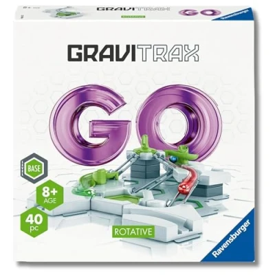 Immagine di Ravensburger GraviTrax Go Rotative, Pista di Biglie, Gioco Interattivo ed Educativo STEM, per Bambini 8+ Anni e Adulti, Compatibile con tutti i GraviTrax, 40 pezzi