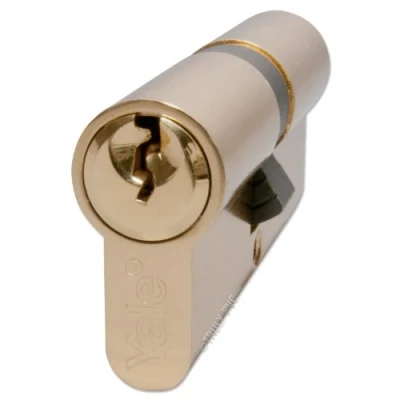 Immagine di YALE B ED3040 PB Euro Doppio Cilindro, 3 Chiavi fornite, Sicurezza Standard, inscatolato, Adatto a Tutti i Tipi di Porte, Finitura in Ottone, 30:10:40 (80 mm)