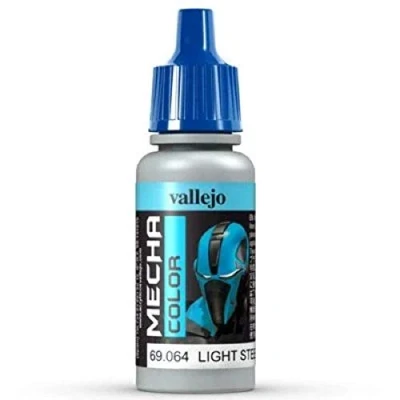 Immagine di Vallejo Mecha Color Colore Acrilico a Base d&#039;Acqua per Aerografo, 17 ml, Grigio (Light Steel)