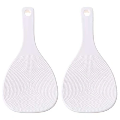 Immagine di FUNCOCO Paletta di Riso, 2 Pezzi Cucina Antiaderente Riso Cucchiaio a Mano plastica Bianco