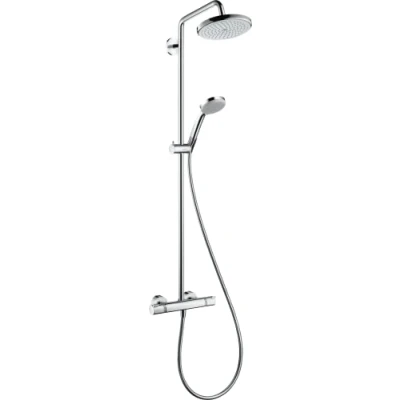 Immagine di hansgrohe Croma Colonna doccia 220 1 getto EcoSmart 9 l/min con termostatico, cromo, 27188000