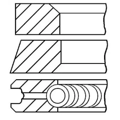 Immagine di GOETZE ENGINE 08 123400 00 Kit Fasce Elastiche 76 RENAULT: CLIO 2, Kangoo I, I Express, NISSAN: MICRA 3, 4, SUZUKI: Jimny SUV