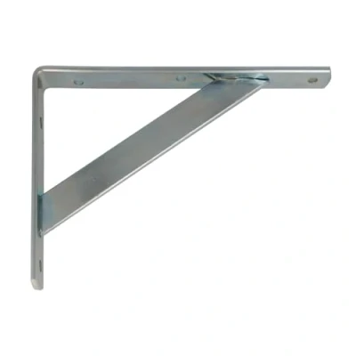Immagine di Amig Staffe per mensole Angolo Ripiani Supporto Scaffale Acciaio Colore Argento Misura: 250x200 mm Peso massimo consigliato: 330 Kg