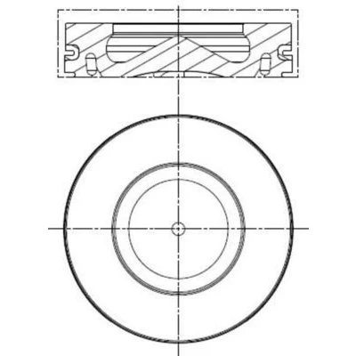 Immagine di MAHLE ORIGINAL 081 PI 00100 000 Pistone 84,00mm con porta fascia elastica, canale raffreddamento BMW: X3, X5, 1 Hatchback, MINI: Countryman
