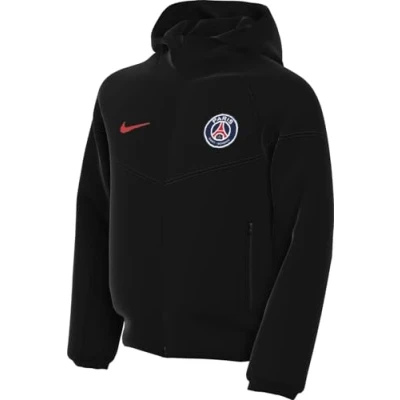 Immagine di Nike Performance Paris Saintgermain PSG TECH Unisex Felpa con zip per bambini, Taglia: 128 140, Black/university red