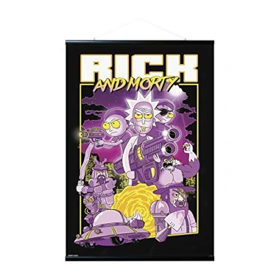Immagine di Grupo Erik Appendi Stecche magnetiche + Poster, Carta, Rick e Morty, 61x91,5